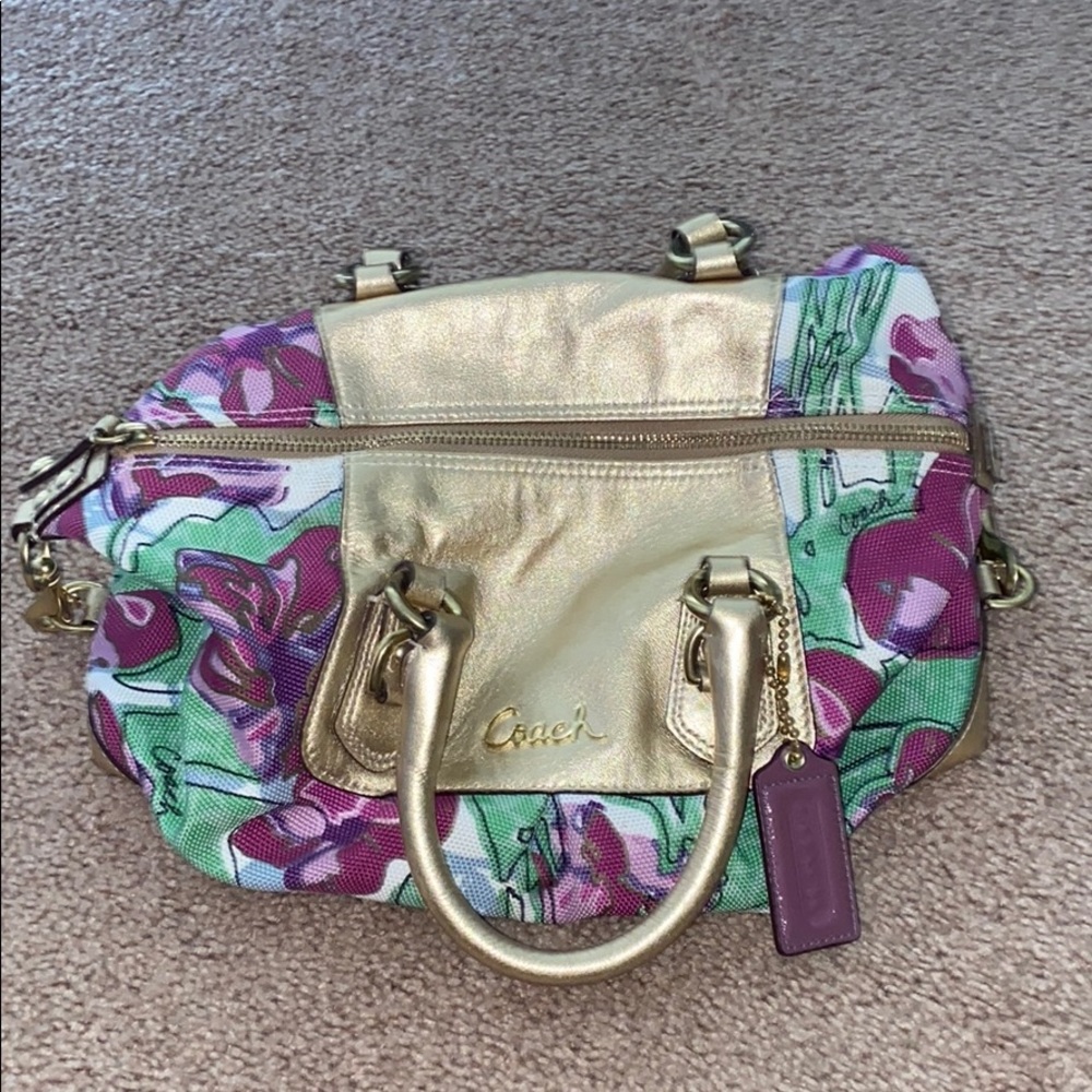COPY - Floral coach purse
